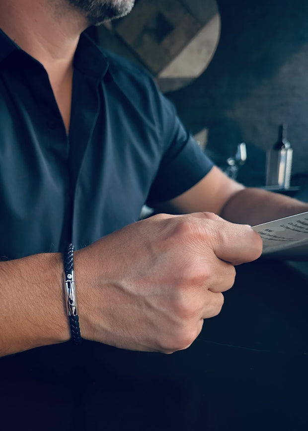Wrist Check Navy Blue